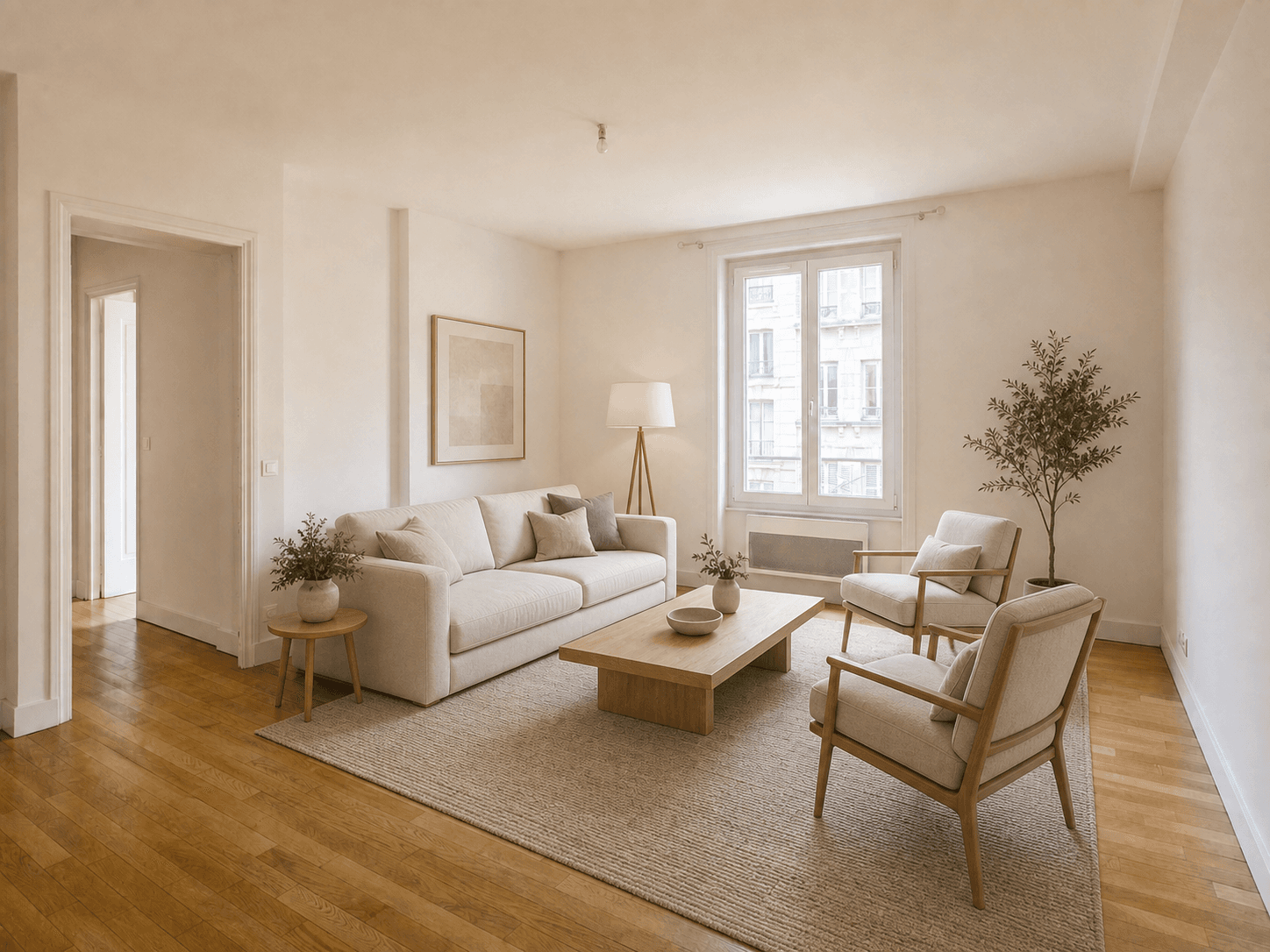 Salon après staging
